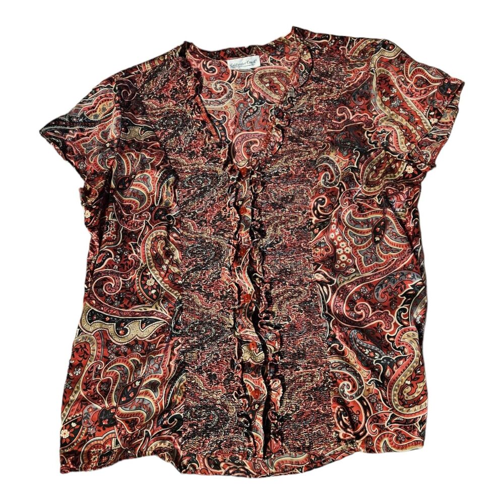 Coldwater Creek Medium Short Sleeve Shirt